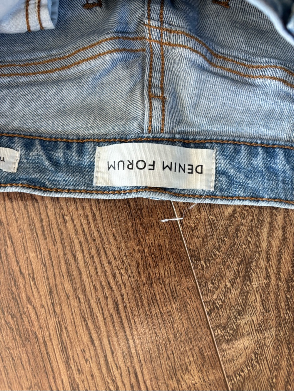 Denim Forum Arlo High Ruse Straight 28L Women's Jeans - Picture 7 of 8